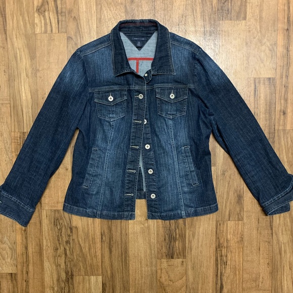 Tommy Hilfiger Jackets & Blazers - Tommy Hilfiger Dark Wash Jean Jacket XL